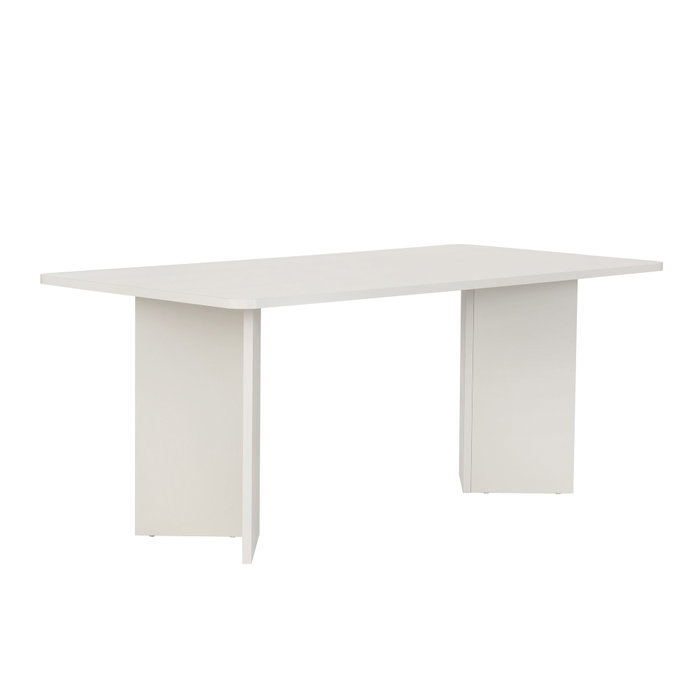 Hanah Home Linza Mesa de Comedor Blanco Madera Hanah Home Linza Mesa de Comedor Blanco Madera